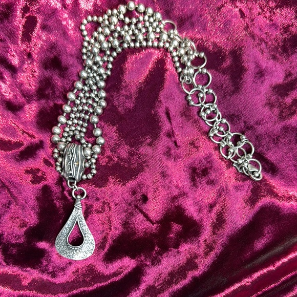 Silpada Triple Strand Silver Necklace Retired N1900 - Picture 5 of 9